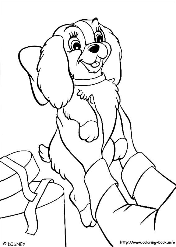 Lady and the Tramp coloring picture